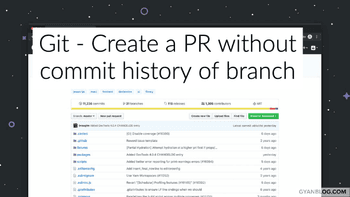 Git - How to create a Pull Request with no history of commits