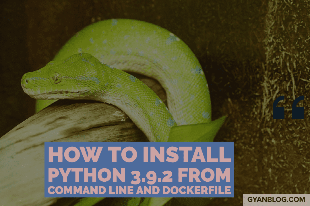 How To Install Python From Command Line And Docker On Linux GyanBlog